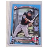 Walker Jenkins Rookie 2025 Bowman Sky Blue SP #BD-159 and Numbered #160/499 - Minnesota Twins Baseball Card