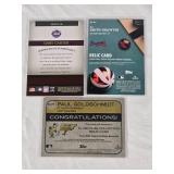 Lot of 3 Baseball Relic Cards Featuring AJ Smith-Shawver, Gary Carter, and Paul Goldschmidt