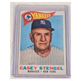 Casey Stengel 1960 Topps #227 - New York Yankees Vintage Baseball Card