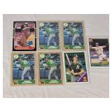 Lot of 6 Mark McGwire Baseball Cards including Donruss Rated Rookie and Topps cards.