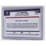 Zebby Matthews Rookie 2025 Topps Chrome Green Cracked Ice #USC171 and Numbered 31/99 - Minnesota Twins Baseball Card