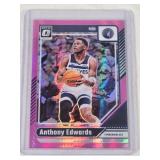 Anthony Edwards 2024-25 Panini Donruss Optic Pink Prizm #31 - Minnesota Timberwolves Basketball Card