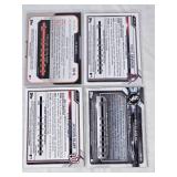 Lot of 4 Rookie cards with On Card Autos Trent Deveaux, Micker Adolfo, Ty Blach, and Jackson Cluff