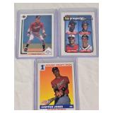 Lot of 3 Chipper Jones Rookie Cards