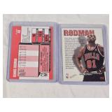 Lot of 2 Dennis Rodman Basketball Cards - Featuring Fleer and Zupermen Series
