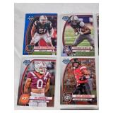 Lot of 39 1st Bowman Football Cards featuring various players including Deontae Lawson, Francisco Mauigoa
