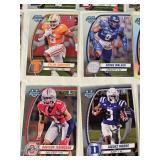 Lot of 39 1st Bowman Football Cards featuring various players including Deontae Lawson, Francisco Mauigoa