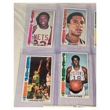 Lot of 13 Vintage Oversize Basketball Cards Featuring John Williamson, Curtis Rowe, Jo Jo White, and Others