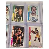 Lot of 13 Vintage Oversize Basketball Cards Featuring John Williamson, Curtis Rowe, Jo Jo White, and Others