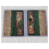 Lot of 2 1954 Topps Cards Featuring John Fitzpatrick and Frank Baumholtz - Pittsburgh Pirates and Chicago Cubs Vintage Baseball Cards