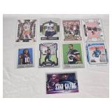 Lot of 9 Rookie Football Cards Featuring Bryce Young, DeAndre Hopkins, and Others