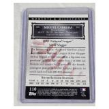 Miguel Cabrera 2005 Topps Moments & Milestones #78 and Numbered 15/50 - Florida Marlins Baseball Card