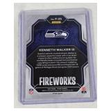 Kenneth Walker III Rookie 2022 Panini Prizm Fireworks Silver Holo #F-25 - Seattle Seahawks Football Card