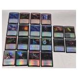Lot of Magic: The Gathering Foil Cards Including Steelfin Whale, Faithless Salvaging, and Kitchen Imp