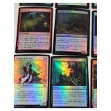 Lot of Magic: The Gathering Foil Cards Including Steelfin Whale, Faithless Salvaging, and Kitchen Imp