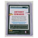Anthony Edwards 2023-24 Panini Donruss Optic Purple Prizm #59 - Minnesota Timberwolves Basketball Card