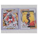 Lot of 2 Rookie Inserts Featuring Shedeur Sanders and Michael Penix Jr. Rookie Cards from 2024/2025 Donruss Bomb Squad Series - NFL Football Cards