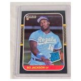 Bo Jackson Rookie 1986 Donruss Rated Rookie #35 - Kansas City Royals Baseball Card