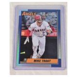 Mike Trout 2025 Topps Chrome Refactor #90CU-1 - Los Angeles Angels Baseball Card