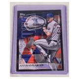 Justin Verlander 2023 Topps "Favorite Sons" Black Border #FS-17 and Numbered 167/299 - New York Mets Baseball Card