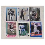 Lot of 6 Bo Jackson Football and Baseball Cards