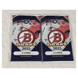Lot of 2  Unopened Packs of Bowman Draft 2025 Baseball