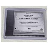 Byron Buxton 2023 Topps Museum Collection Primary Pieces Quad Relic Numbered 82/99 - Minnesota Twins Baseball Card