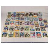 Over 40 1970s Vintage Football Cards Featuring Players Like Len Barney, Roman Gabriel, and Ken Burroughs