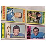 Over 40 1970s Vintage Football Cards Featuring Players Like Len Barney, Roman Gabriel, and Ken Burroughs