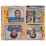 Over 40 1970s Vintage Football Cards Featuring Players Like Len Barney, Roman Gabriel, and Ken Burroughs