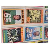 Over 40 1970s Vintage Football Cards Featuring Players Like Len Barney, Roman Gabriel, and Ken Burroughs