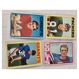 Over 40 1970s Vintage Football Cards Featuring Players Like Len Barney, Roman Gabriel, and Ken Burroughs