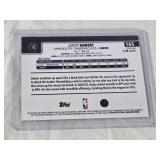 Rudy Gobert 2025 Topps Chrome Blue Wave Refractor #165 and Numbered 93/150 - Minnesota Timberwolves Basketball Card