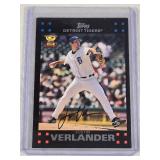 Justin Verlander Rookie Cup 2007 Topps Auto #160 - Detroit Tigers Baseball Card