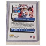 Justin Herbert 2022 Panini Donruss Press Proof Red SP #294 - Los Angeles Chargers Football Card