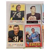 Lot of 13 Vintage Football Cards Featuring Franco Harris, Earl Morrall, and Others