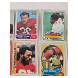 Lot of 13 Vintage Football Cards Featuring Franco Harris, Earl Morrall, and Others