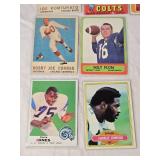 Lot of 13 Vintage Football Cards Featuring Franco Harris, Earl Morrall, and Others