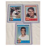 Lot of 3 Baseball Cards Featuring Bob Feller, Duke Snider, and Willie Mays, 1987 Topps/Nestle Set - Vintage Baseball Cards