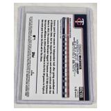 Carson McCusker Rookie 2025 Topps Chrome Green Cracked Ice #155 and Numbered 97/99 - Minnesota Twins Baseball Card