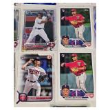 Lot of 26 Minnesota Twins Baseball Cards Featuring Players Like Joe Ryan, Carlos Correa, and Sonny Gray with Special Features Like Rookie and Chrome Cards