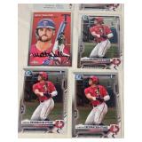 Lot of 26 Minnesota Twins Baseball Cards Featuring Players Like Joe Ryan, Carlos Correa, and Sonny Gray with Special Features Like Rookie and Chrome Cards