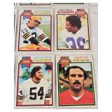 Lot of 20 Vintage 1979 Topps Football Cards Featuring Players from the New England Patriots, Green Bay Packers, and Others