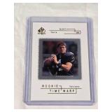 Brett Favre Rookie 1998 SP Authentic Rookie Time Warp Numbered 1640/2000 - Atlanta Falcons Football Card