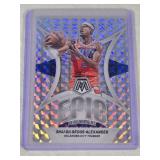 Shai Gilgeous-Alexander 2023-24 Panini Mosaic Silver Holo Prizm Epic Performers #1 - Oklahoma City Thunder Basketball Card