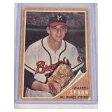 Warren Spahn 1962 Topps #100 - Milwaukee Braves Vintage Baseball Card