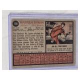 Warren Spahn 1962 Topps #100 - Milwaukee Braves Vintage Baseball Card