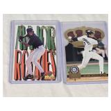 Lot of 2 Alex Rodriguez Baseball Cards Featuring Rookie and Die Cut.
