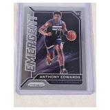 Anthony Edwards Rookie 2020-21 Panini Prizm Emergent #3 - Minnesota Timberwolves Basketball Card