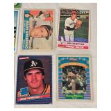 Lot of Vintage Baseball Cards Featuring Key Players Including Rickey Henderson, Jose Canseco, and Willie McCovey.
